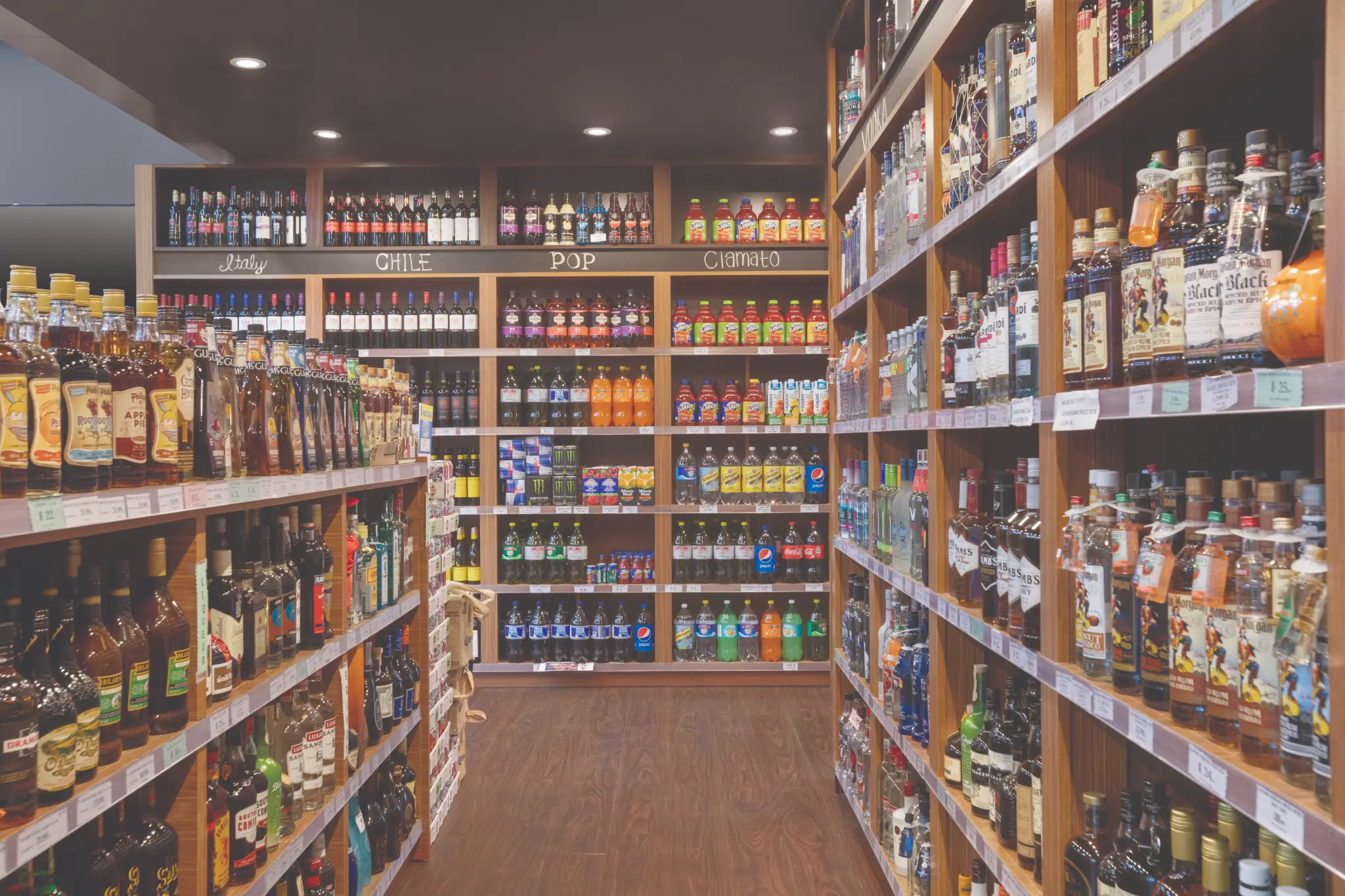 Inside Bayside Liquor Store Medicine Hat — wide selection of beer, wine, spirits